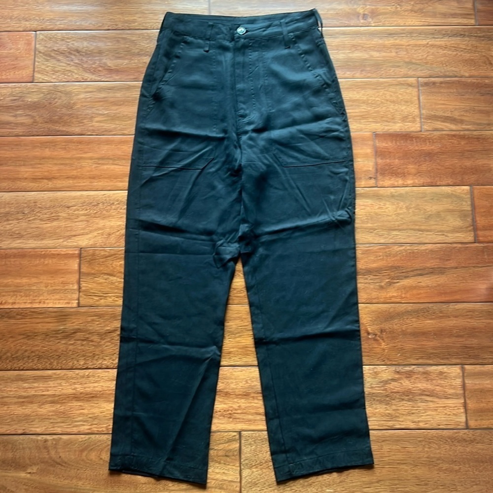 LBLC the label 100% Tencel Black Trousers Size small